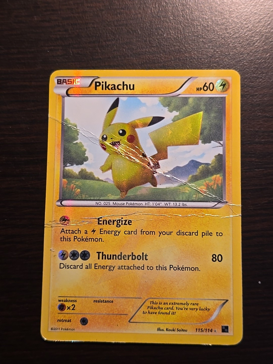 Pikachu Pokémon TCG Secret Rare Black & White Individual Pikachu Pokémon TCG Secret Rare Black & White Individual