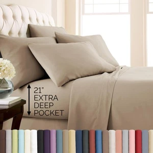 SouthShore FINE LIVING Vilano Springs, 6-Piece, 21-in Extra Deep Pocket Sheet - Picture 1 of 8