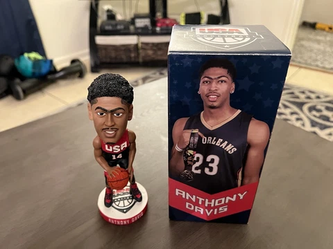 ANTHONY DAVIS Olympic Team USA Bobblehead Pelicans Lakers NBA SGA RARE Cover