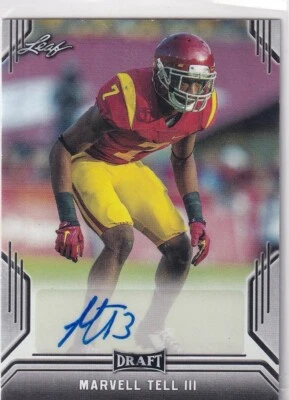 Leaf NFL 2019 No. BA-MTI Marvell Tell III Autograph Draft - Image 1 of 2