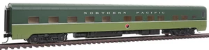 NORTHERN PACIFIC - LOEWY PULLMAN 10-6 SLEEPER- HO Scale -w/INTERIOR NEW RTR OOP - Picture 1 of 9