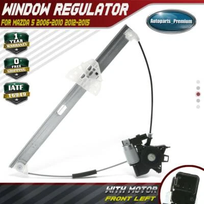 Regulador de ventana eléctrica con motor 2 pines para conductor delantero izquierdo Mazda 5 2006-2015 Foto 1 de 4