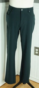 Greg Norman anthrazit Golfhose Herren 36/30 schwarz vorne flach Chino Golfhose - Bild 1 von 4