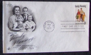 US FDC SC #1455 FAMILY PLANNING ArtCraft 1972. - Picture 1 of 1