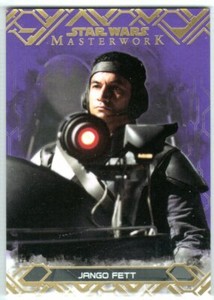 STAR WARS 2017 TOPPS MASTERWORK 7 PURPLE PARALLEL BASE JANGO FETT 36/50