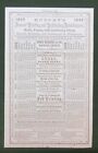 1859 Printed Advertising Handbill & Calendar For Murphy's Printing & Publishing.