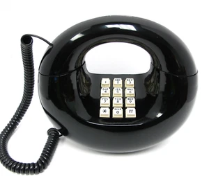 Black Western Electric Sculptura TouchTone Desk Telephone - Full Restoration - Picture 1 of 1