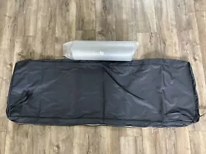 Faible Poisson Outdoor Bench Cushion, 60 x 18 Inch Waterproof Porch Swing Navy - Picture 1 of 5