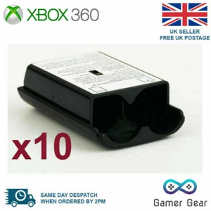 Xbox 360 Controller Battery Cover Back Shell Case - 10 Pack Black - Picture 1 of 6