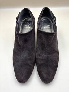 Stivaletti Stuart Weitzman donna 8,5M marroni a punta tacco decolte scamosciati - Foto 1 di 8