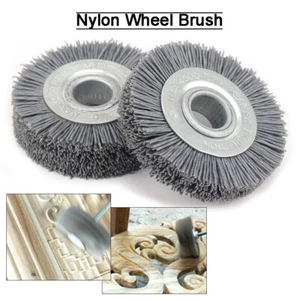 70x16mm Abrasive Nylon Wire Brush Grinder Bench F Wood Furniture Metal Grinding - Picture 1 of 9
