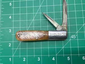 BARLOW Sabre Japan Bone Handle Vintage 1960's Pocket Knife - Picture 1 of 10