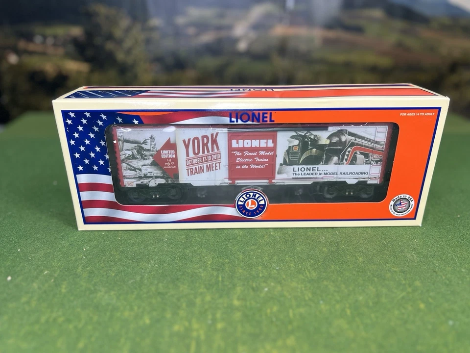 LIONEL 2nd. 2019 YORK BOX CAR 1901700 1 OF 75 SEALED MIB LAST ONE LAST ONE - Image 1 of 4