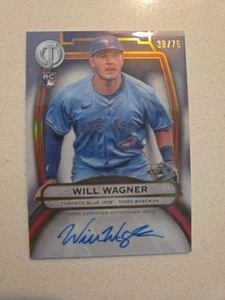 WILL WAGNER 2025 TOPPS TRIBUTE ROOKIE AUTOGRAPH BRONZE #TA-WW SP 38/75 - Picture 1 of 5