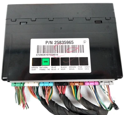 Módulo de control de carrocería Silverado 2007 GMC Sierra Tahoe V52 25835965 Chevy 2008 2009 Foto 1 de 4