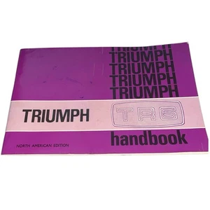 TR6 TRIUMPH Owners Manual Handbook North American First Edition 03/75 - Picture 1 of 5