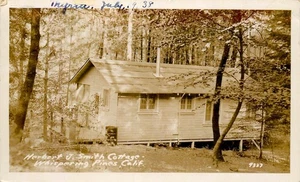 SMITH COTTAGE, WHISPERING PINES, CA, RPPC, SANTA CRUZ, POSTAL VINTAGE (EO478) - Imagen 1 de 2