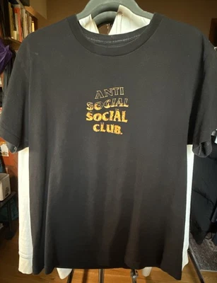 Camiseta Anti Social Social Club A Fire Inside Rosa Llama Manga Corta SS21 Talla M Foto 1 de 2