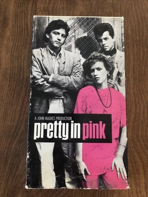 Pretty In Pink VHS Tape Classic Movie Molly Ringwald John Hughes Film 1986 - Image 1 of 3