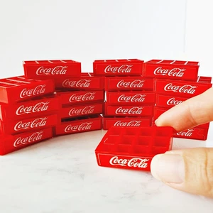 Miniatures COCA COLA COKE Crate Tray Doll house Drink Beverage Wholesale Lot 50P - Picture 1 of 9