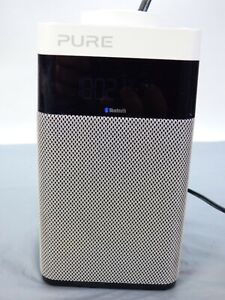 Pure Pop Midi FM / DAB+ / DAB Desk Radio Bluetooth & Dual Alarms White Speaker