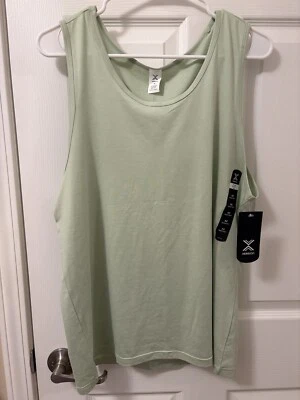 Camiseta sin mangas Xersion Lifestyle de conducción rápida tacto suave verde jaspeado talla mediana Foto 1 de 4