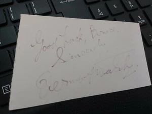 DERMOT WALSH HAND SIGNED CARD + COA - MAKE US AN OFFER - Picture 1 of 1
