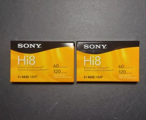 Sony Hi8 Digital 8 cassette vidéo cassette cassette deux bandes 120 minutes - P6120HMPR - Photo 1 sur 3