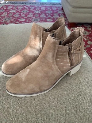 Mujeres REEF Gamuza Viaje Cremallera Lateral Botines Talla 8 Tostado Taupe (TD) Foto 1 de 4