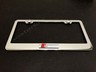 Ford Logo 3D Emblem Black Stainless Steel License Plate Frame – Rust Free With Screw Caps