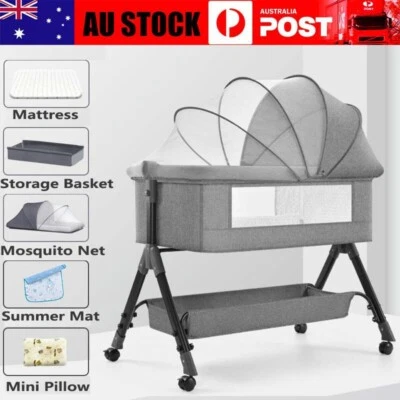 Baby Joy Bassinet Cot Crib Bedside Co Sleeper Infant Newborn Bed Portable Cradle - image 1 of 4