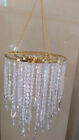 1PCS 22" Tall Iridesce Acrylic Bead Chain Hanging Chandelier Wedding Centerpiece