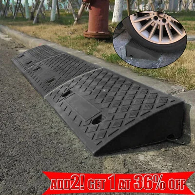 Curb Ramp Portable Lightweight Heavy Duty Threshold Ramp For Wheelchair Car Bike