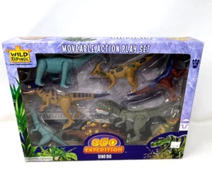 Wild Republic Dino Dig Eco Expedition Moveable Action Playset Dinosaurs NEW - Picture 1 of 5