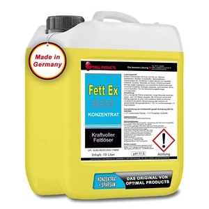 Fettlöser Fettentferner hoch alkalisch 1 X 10 Liter Kanister Eiweißlöser - Bild 1 von 5