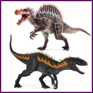 Oenux Jurassic Dinosaur Spinosaurus Indominus Rex action figure bocca aperta - Foto 1 di 20