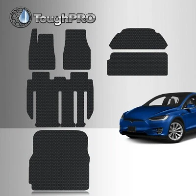 Juego completo de alfombrillas ToughPRO Tesla Modelo X 7 plazas construidas desde 2018 hasta agosto 2020 Foto 1 de 4