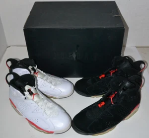 Size 9.5 - Air Jordan 6 Infrared Pack Black/White 398850-901 (2010) - Picture 1 of 20