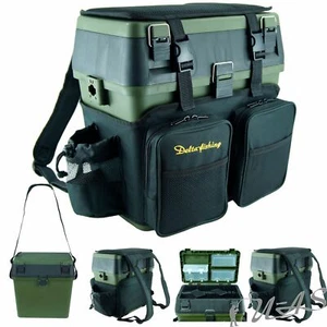 DELTA FISHING Top Sitz Box Rucksack Tackel Box Angel Koffer Sitzkiepe Kva - Bild 1 von 9