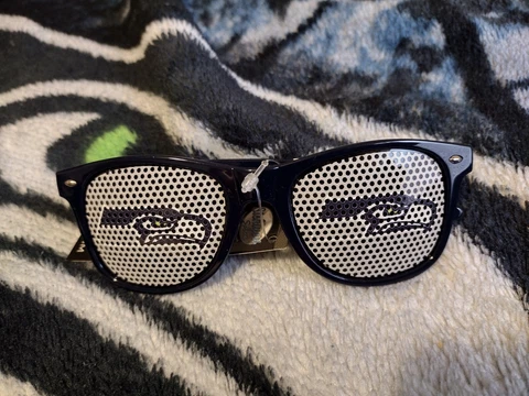 SEATTLE SEAHAWKS Retro Sunglasses ~ NFL football Beachfarer / Wayfarer Style Cover