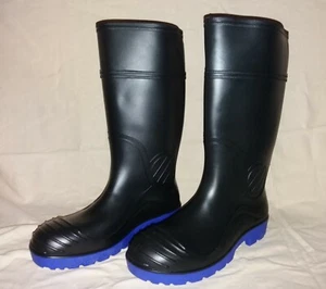 Herren Gummistiefel BALTIC schwarz-blau  mit weitem Schaft Größen 39 bis 48 - Bild 1 von 6