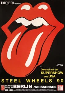 The Rolling Stones 1990 Berlin Konzertplakat, gerahmt - Bild 1 von 2
