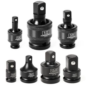 Powerbuilt 7 Piece Impact Universal Joint and Adapter Set - 647095 - Picture 1 of 5