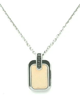 Catena in argento 925 oro e smalto -20 % - Immagine 1 di 2