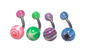 4 Different Christina Vertical Hood PA Fourchette VCH Naval Belly Ring Tasty Hot - Picture 1 of 4