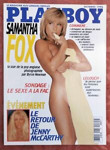 MAGAZINE DE CHARME FRANCAIS PLAYBOY 48  COUVERTURE + 10 PAGES SAMANTHA FOX 1996