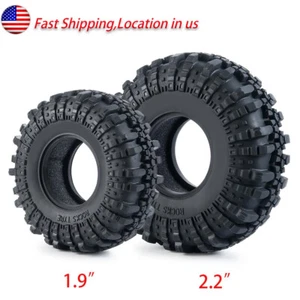 4pcs 1.9/2.2 Inch Rubber Tyre Wheel Tires For 1/10 RC Trax TRX4 TRX6 Axial SCX10 - Picture 1 of 13