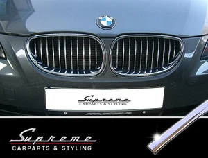 BMW Serie 5 E60 Touring E61 Set Modanature Cromate per Griglia Radiatore Reni 3M - Foto 1 di 6