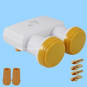 Doppel LNB DIGITAL Twin Monoblock Astra Hotbird 6,2 Grad HD 2 Teilnehmer UHD SAT - Bild 1 von 4