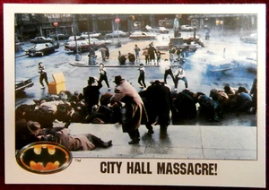 BATMAN - Card #057 - City Hall Massacre! - Topps (UK) - 1989 - Picture 1 of 2